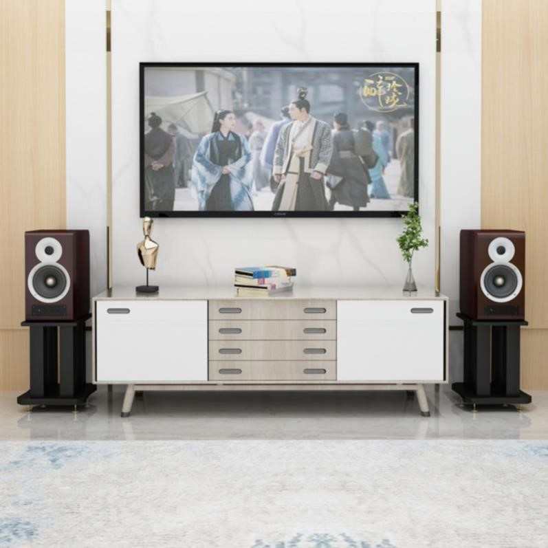 落地铁架影院试音器材架木质架家用机架电视柜脚垫音箱定做大型加