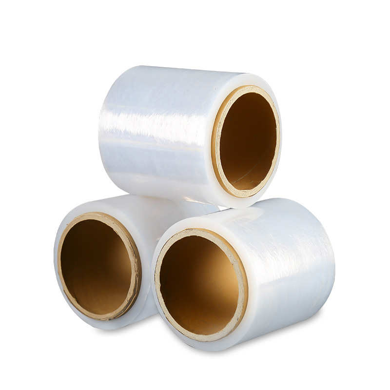 外卖打包盒封口小卷缠绕膜批发5cm款自粘工业拉伸缠绕保护膜防护