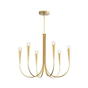 北欧设计师轻奢吊灯中古风复古样板间宴会厅客厅餐厅个性 蜡烛吊灯