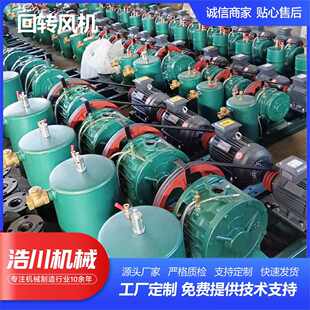 回转风机厂家供应污水处理风机低噪音小型鼓风喷塑回转风机