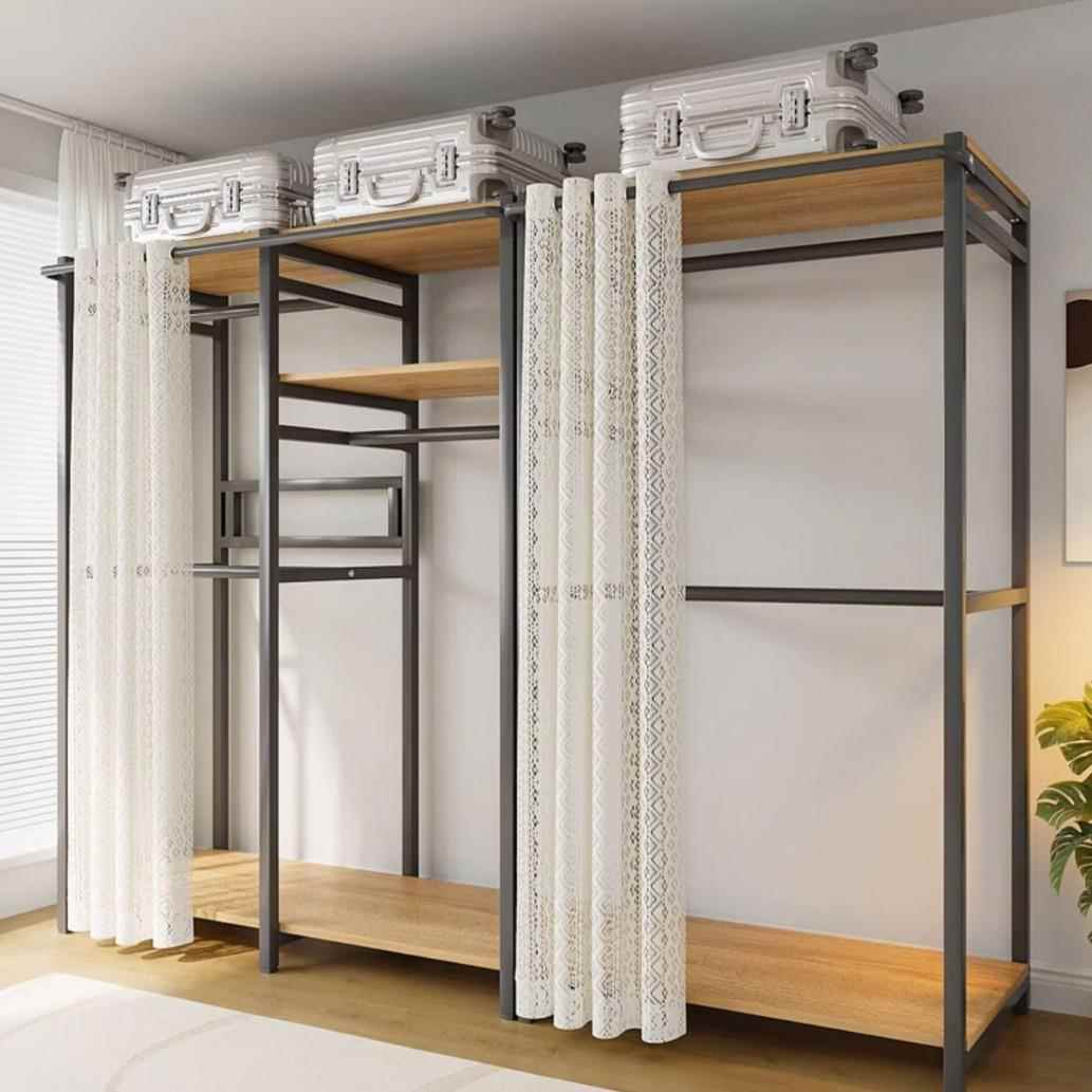 步式挂衣服的衣衣衣帽MSL间开入柜放式衣柜挂架落地卧室衣帽架置