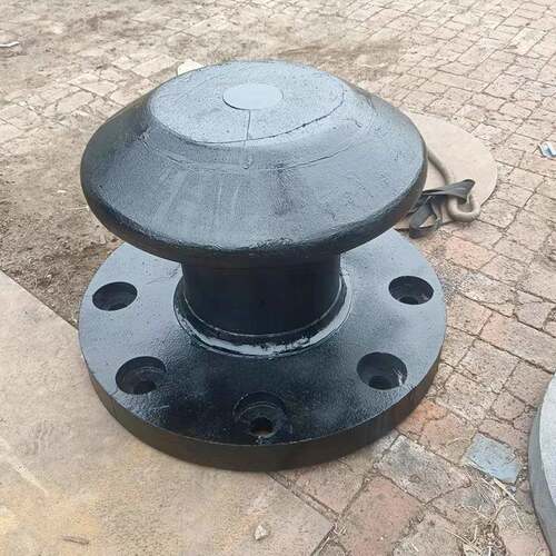 铸铁栓船桩系缆柱圆底方底羊角式系缆桩铸造靠船墩风暴系船柱