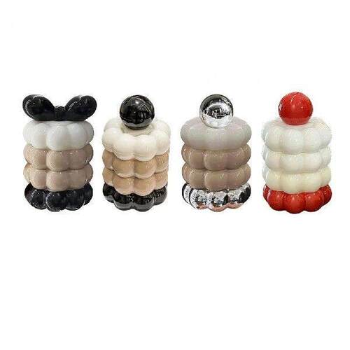 Stylish Toothpick And Q-tip Organizer Set for Bathroom