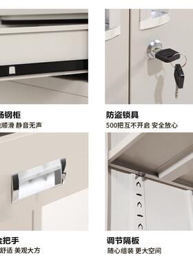 财务凭证WJH-WD-6办公储室文件资柜档案柜料柜铁皮柜带锁会计多层