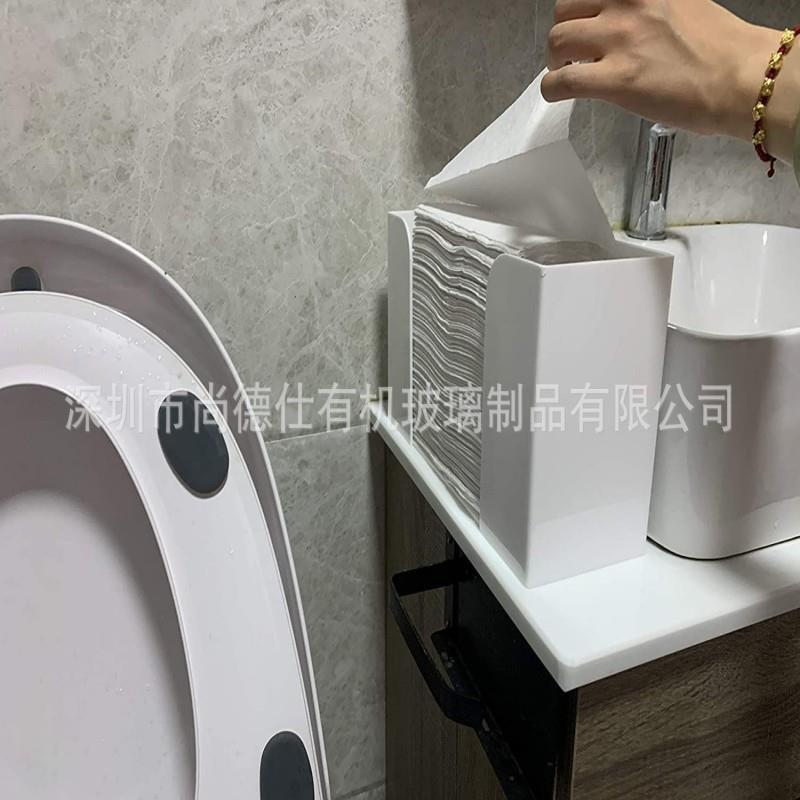 亚克力台面纸巾巾分配折叠URN器纸巾架毛餐形巾架Z折叠可折叠