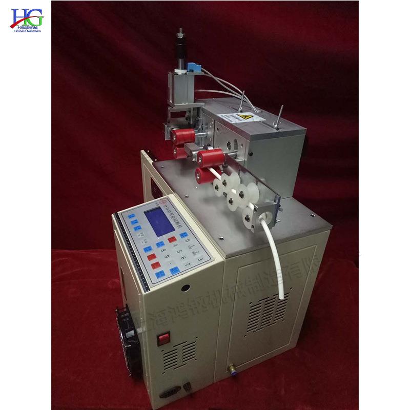 PVC波纹切管切割制机电脑HG-9087波纹管切管机智能芯片控包线断机