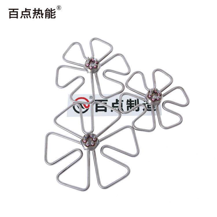 厂家供应不锈钢梅花形DN40加热管电热管汤桶粉锅烧水发热管