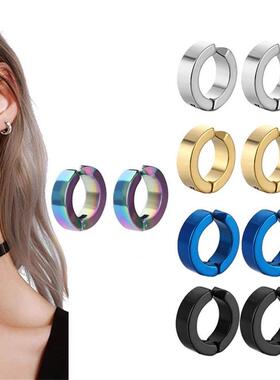 Non-Piercing Earrings Clip On Fake Men Women Ear Stud Cuff H