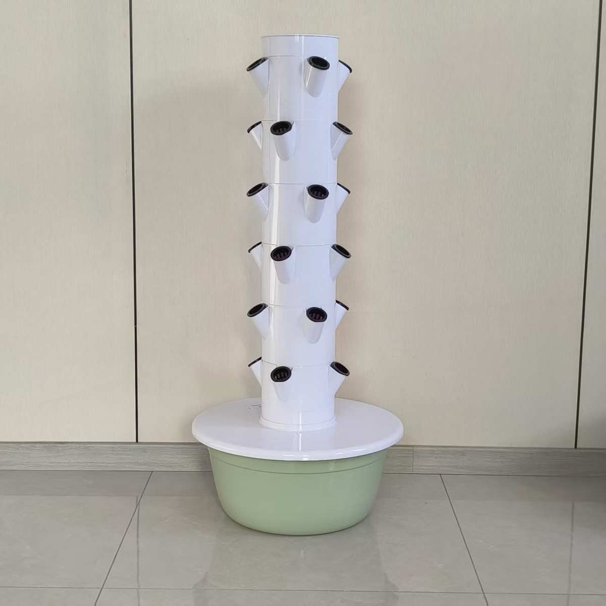 水培塔楼顶蔬菜种植花盆架垂直无土栽培设备立体种植塔水培器皿架