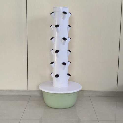 水培塔楼顶蔬菜种植花盆架垂直无土栽培设备立体种植塔水培器皿架