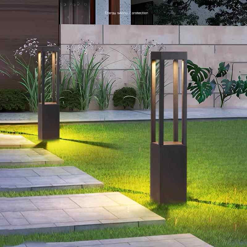 LED草坪防灯户外水LJ-9101方形庭灯小区花园草地灯园林景观室外灯