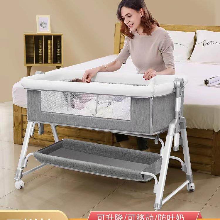 多功能可折叠婴儿床可移动便携式新生儿摇篮床欧式宝宝床拼接大床