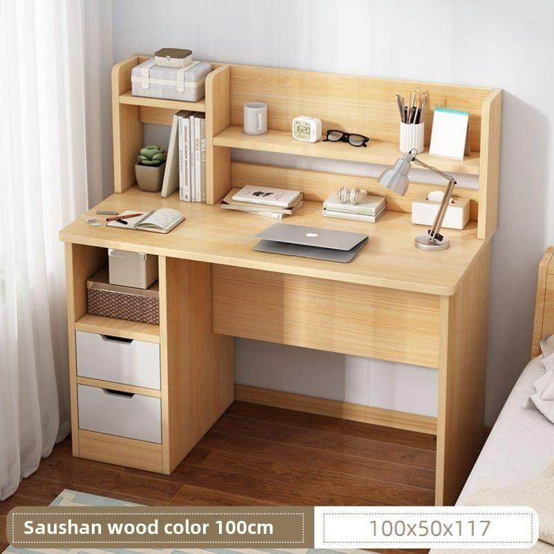 电脑桌简单的家小公寓书桌书架组合学习桌综合卧室学生写字台,住宅家具,儿童学习桌,淘宝优惠券,粉丝福利购,淘宝优惠卷