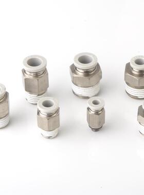 亚德客气动气管快速接头螺纹直通APC PC4M5 601 802 1003气嘴快插