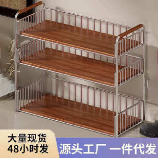 简易桌面书架家用古风置物架卧室多层储物柜宿舍桌面杂物整理架子