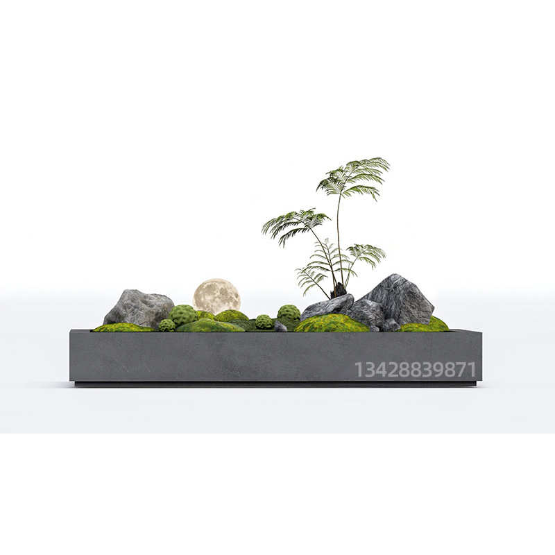仿真造景景观盆栽装饰下摆件绿人造树植橱窗室内假植物楼梯假蕨类