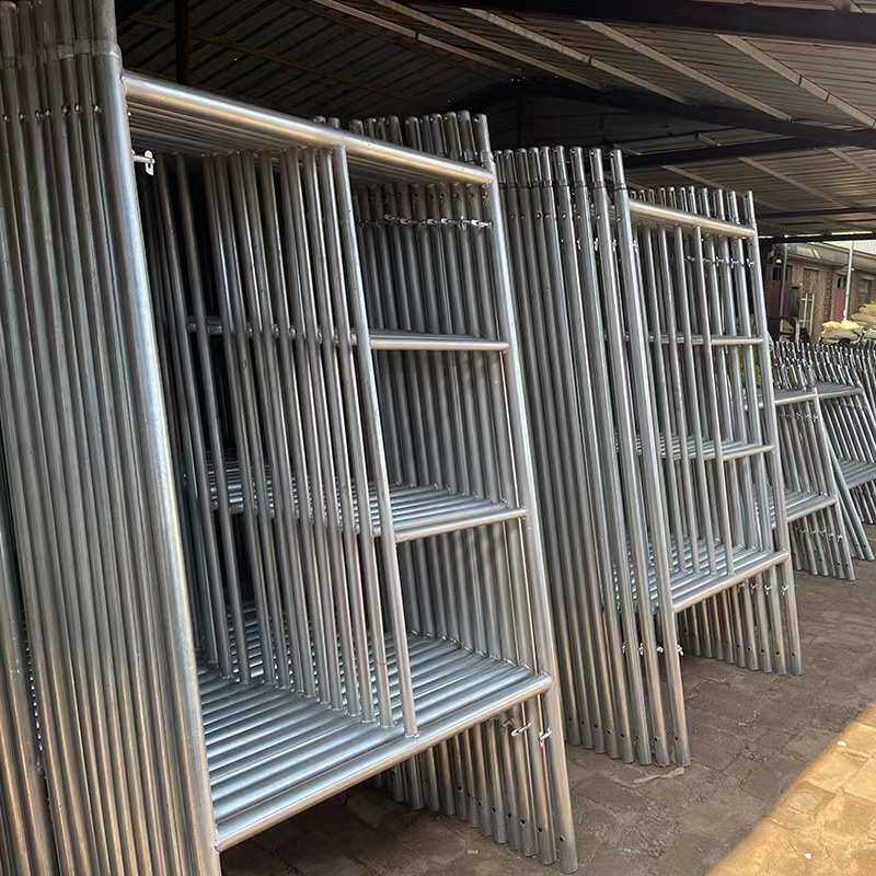 厂家供应热镀锌脚手架活动架梯形架移动建筑脚手架工地龙门脚手架
