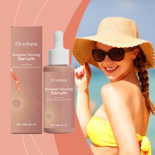 OceAura Herbal Sunless Tanning Essence, Summer Beach Tanning