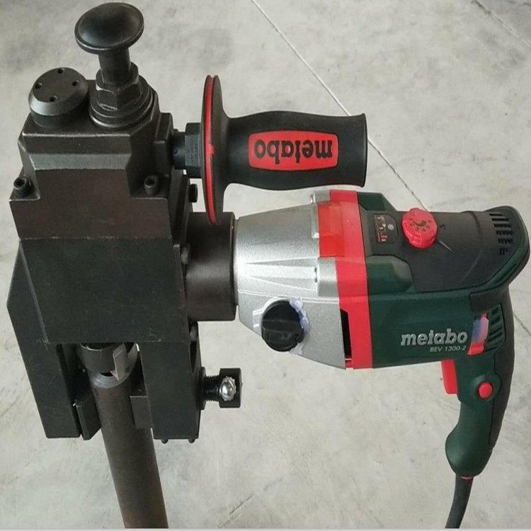 外夹式管道坡口机 便携式电动圆管平口机 管道端口铣边机