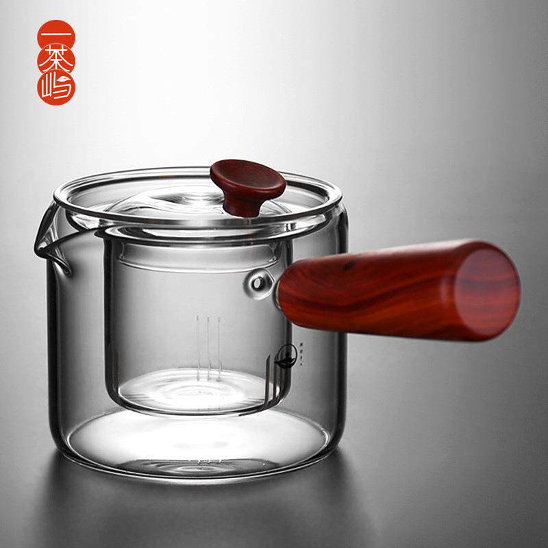 新羽玻璃泡茶壶侧把过滤煮茶器单壶电陶炉高温花茶家用茶具套装