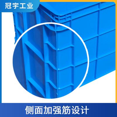 BQQ厂家直纳销加厚物长方形蓝色塑料转箱周工具收纳流中转收物料