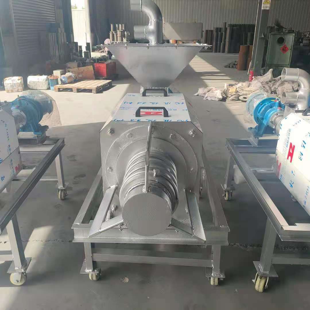 鸡粪鸭粪脱水烘干机小型养殖场粪便处理机畜禽粪便干湿分离机