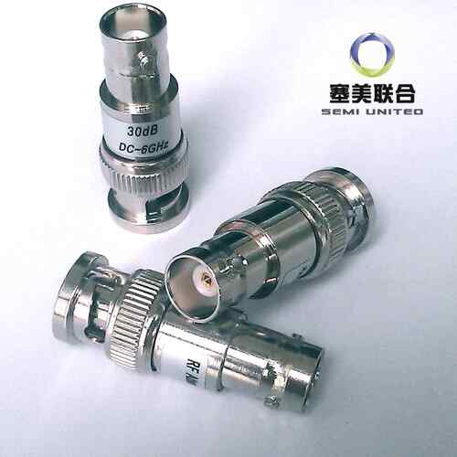 现货！Q9/BNC同轴固定衰减器 ATT:1-30dB;频率:DC-3GHz，6GHz;2w5