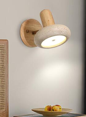 关新款设计卧室壁灯中古风书开486房墙壁转带可旋主卧房间床头阅