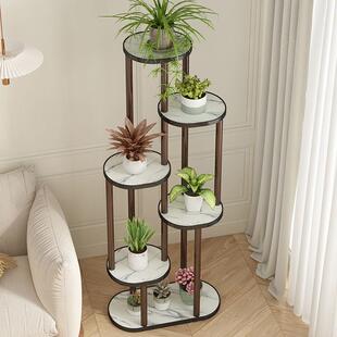花架置物架客厅落地式 植物架绿萝摆放架绿植盆栽架多肉花盆架实木