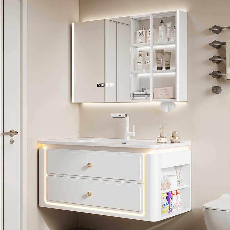 法式奶油风浴室柜一体盆洗手盆柜组合卫生间洗脸盆柜洗漱台,家装主材,浴室柜组合,淘宝优惠券,粉丝福利购,淘宝优惠卷