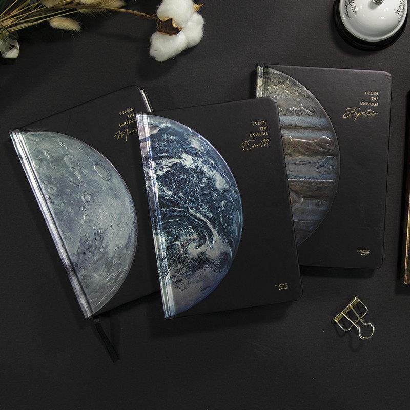 创意宇宙星空星球学生地球本AR特效笔记本日记全彩页插图手帐本子