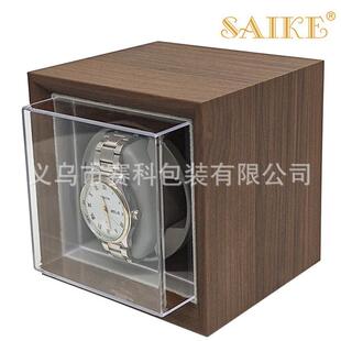 现货DNF黑胡桃纹木质立式 电摇表器全动自机械表上链表转表动盒器