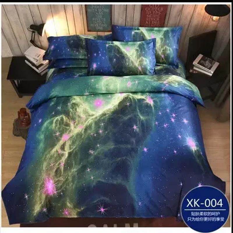 高档3d印花毛立体磨四件套卡三通学生床单人宿舍件套1.5星空m双人