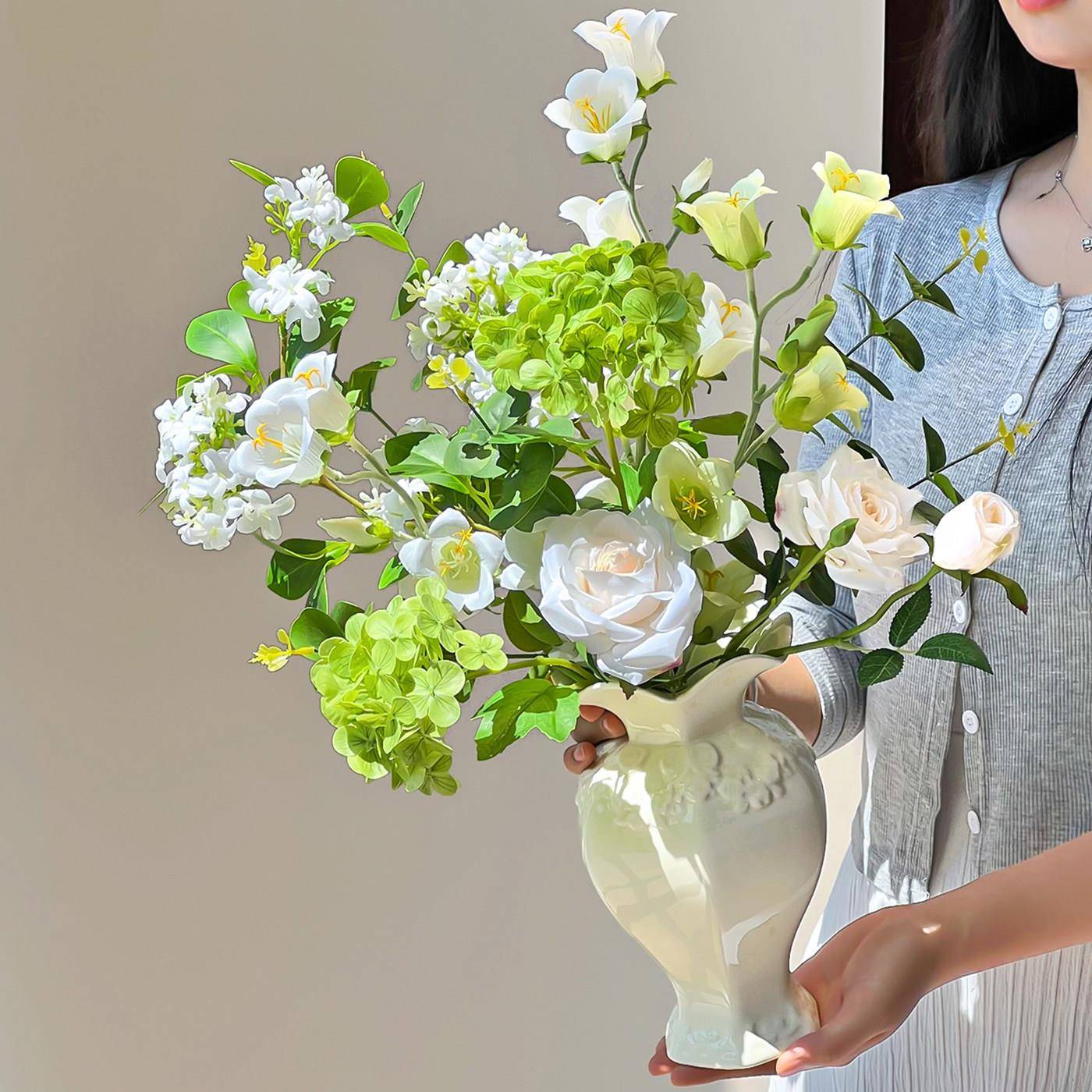 假花花束彷真花摆设高级感逼真高档花餐桌花装饰轻奢高端花艺摆件