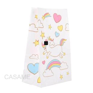 12pcs Birthday Pink Candy Bag Bags Paper Party Unicorn Gift