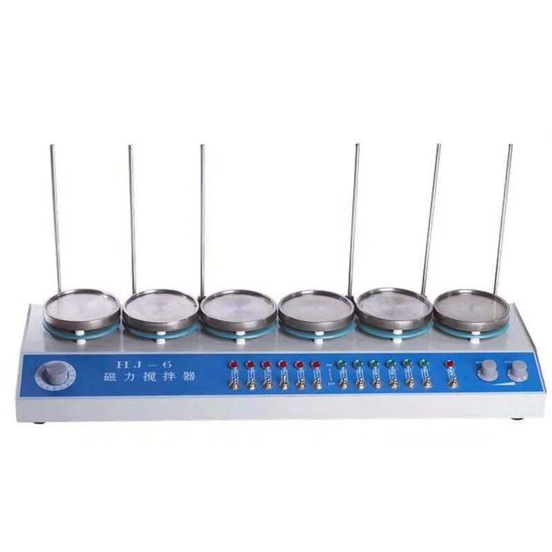 实验室电动数显控温多头磁力加热搅拌器 HJ-4A多联磁力搅拌器供应