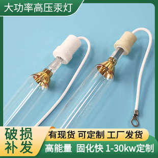 UV汞灯紫外线uv固化灯365nm汞灯 紫外线灯照射灯水银灯5.6kw778mm