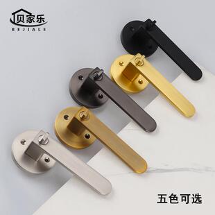 带红绿指手示三杆锁锌合金室内卧门室木卫实心把锁厕所生95463间