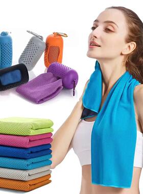 Quick-drying Sports Cooling Towel Set Polyester Sweat