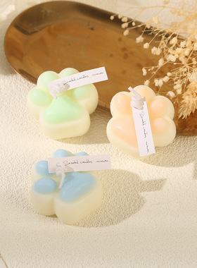 猫爪香薰蜡烛情侣生日礼物大豆蜡结婚伴手礼家居氛围装饰低温香薰