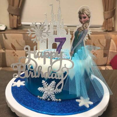 Princess Cake Decoration Frozen Cake Cupcake Toppers Cake Fl
