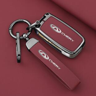 专用于奇瑞捷途X70S钥匙套凯翼X3X5简约扣K50风云2键汽车锁匙绳包