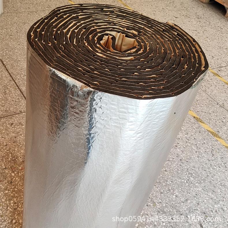充电棚隔音工业厂房阳光玻璃房铁皮棚降噪阻燃防水自粘隔热保温棉