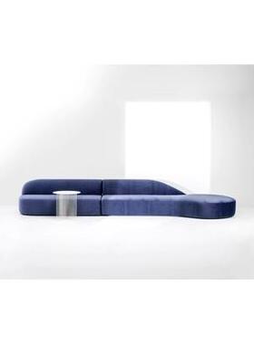 新品北欧沙发客厅墨绿色布艺家具后现代小户型双三人复古轻奢沙发