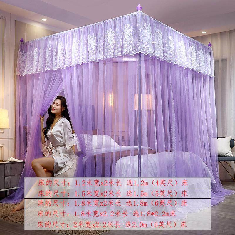 蚊帐支架全套一体式超密防蚊床帐宫廷风文章家用宿舍床罩蚊g帐的
