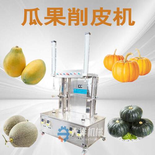 瓜果削皮机大洋双头南瓜削皮设备不锈钢木瓜削皮机械削冬瓜皮机器