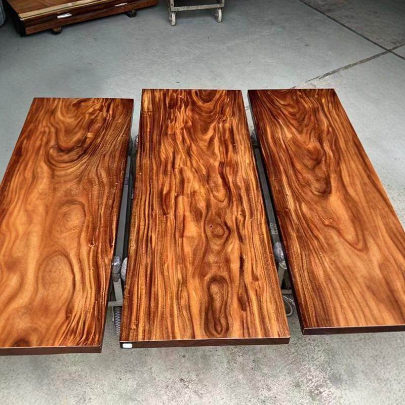 南美胡桃木雨木实木大板现代简约茶桌茶几餐桌导台办公会议桌斐济