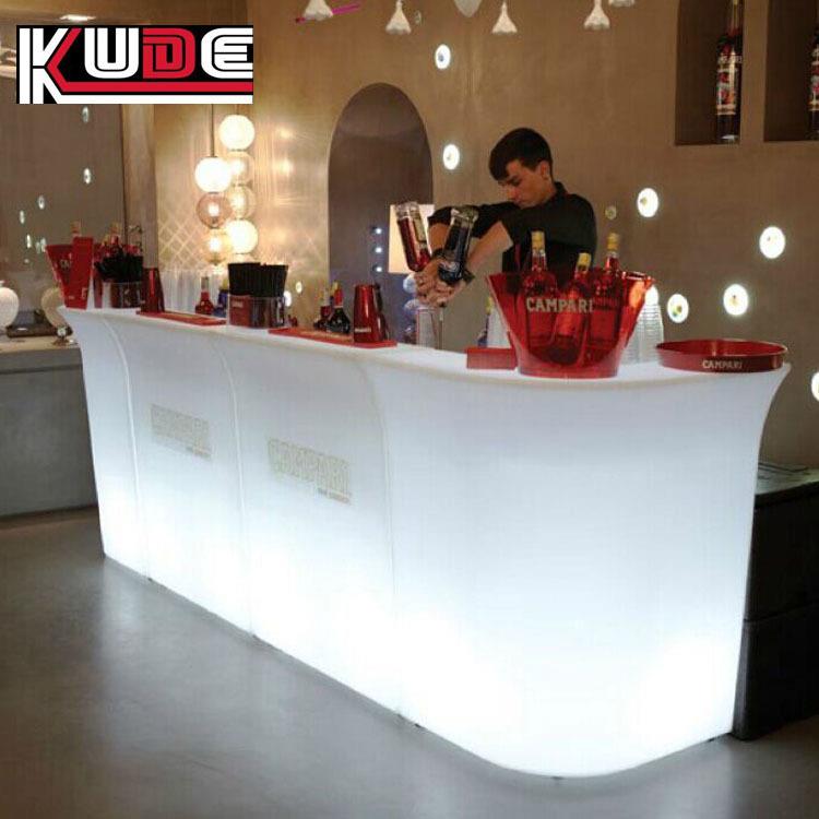 自产自销LED发光家具酒店酒吧 发光酒水吧台型户外防水防晒设备
