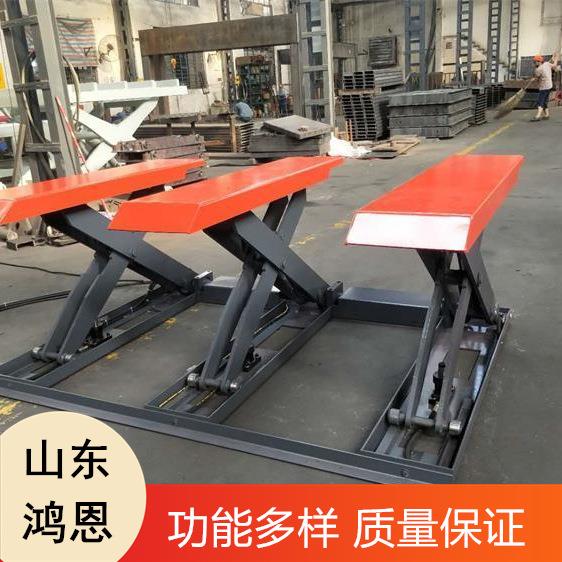 3吨载重免挖坑剪叉式E型升降机 砂光机雕刻机用升降平台宽平台