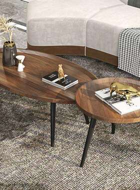 轻小SJT户型客茶几小桌奢子简约现代家用形小茶几圆家用沙厅发小